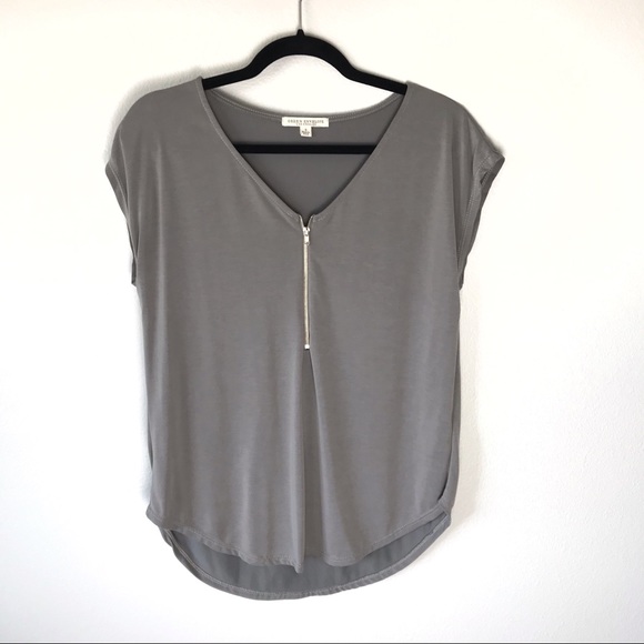 Green Envelope Tops - Green Envelope Los Angeles Zip Top Green Envelope Tops - Green Envelope Los Angeles Zip Top